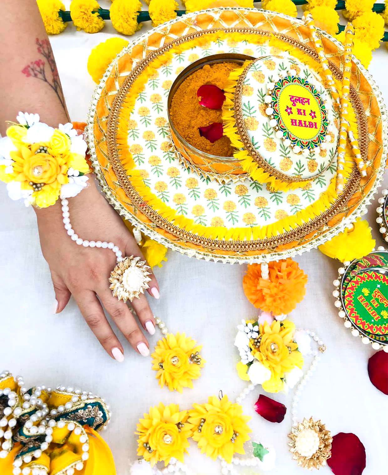 Genda Haldi Platter
